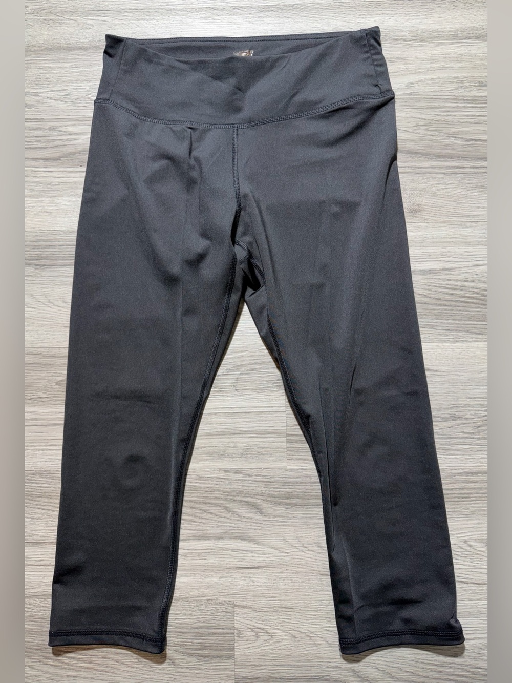 Copper Fit Leggings Womens Large Black Cropped Compression Athletic Capri